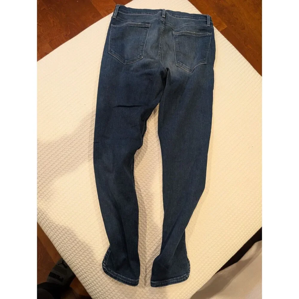 FRAME Le High Skinny Jeans – Dark Wash Size 31 - Picture 2 of 8